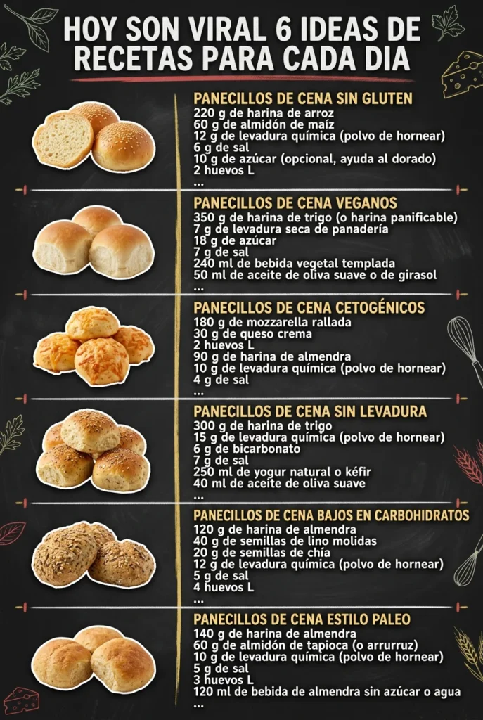Hoy son viral 6 Ideas de Recetas para cada dia