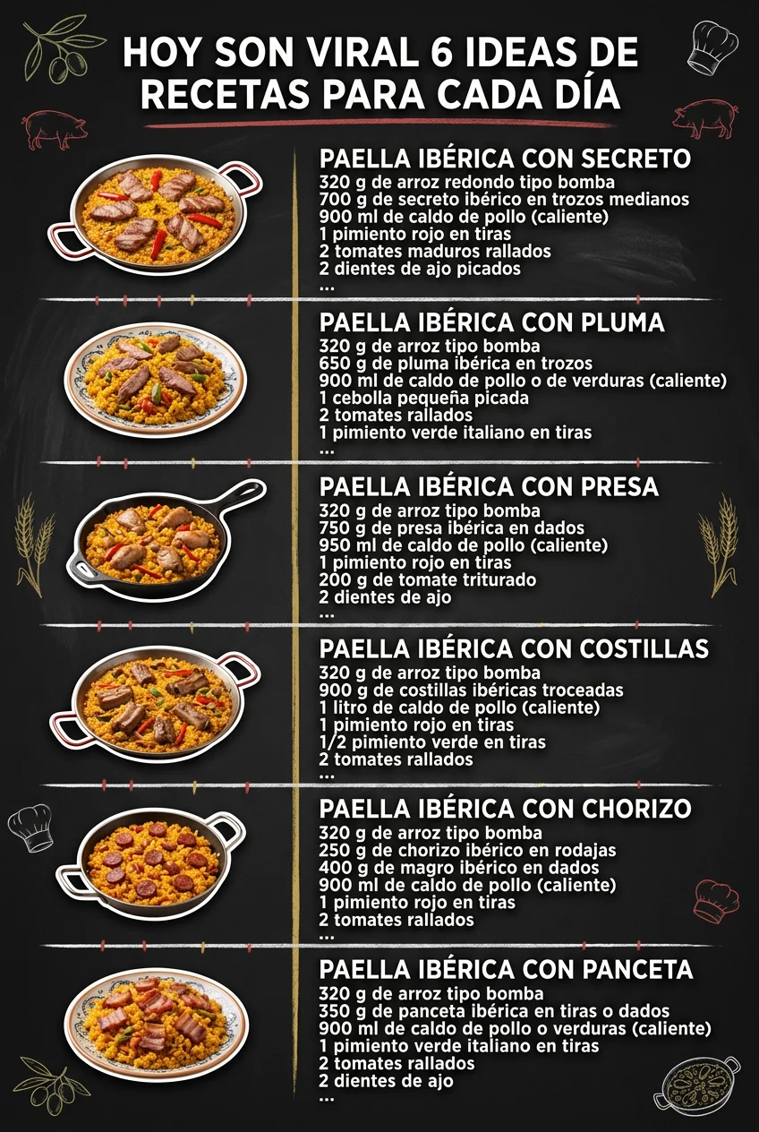 Hoy son viral 6 Ideas de Recetas para cada dia