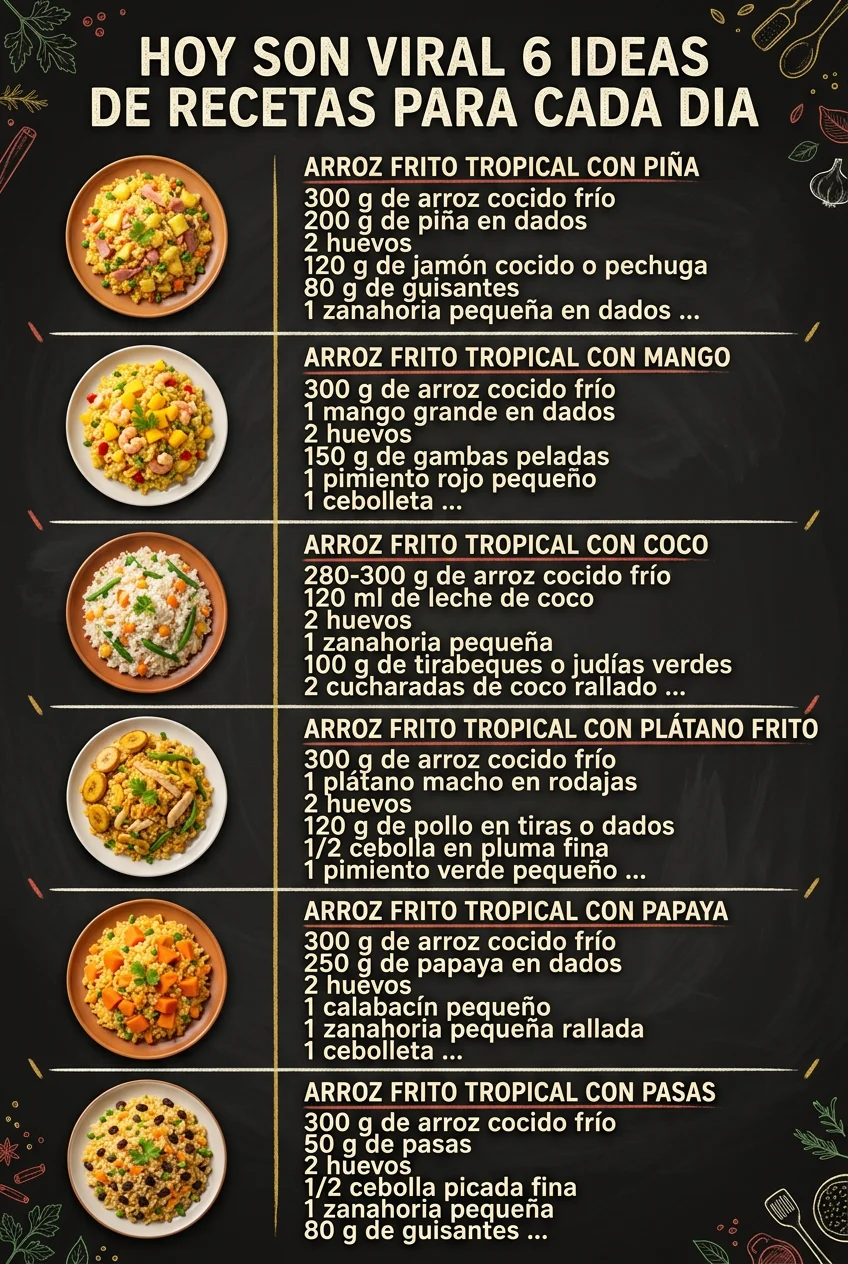 Hoy son viral 6 Ideas de Recetas para cada dia