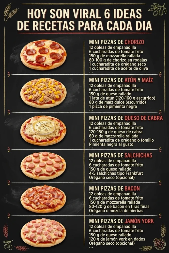 Hoy son viral 6 Ideas de Recetas para cada dia