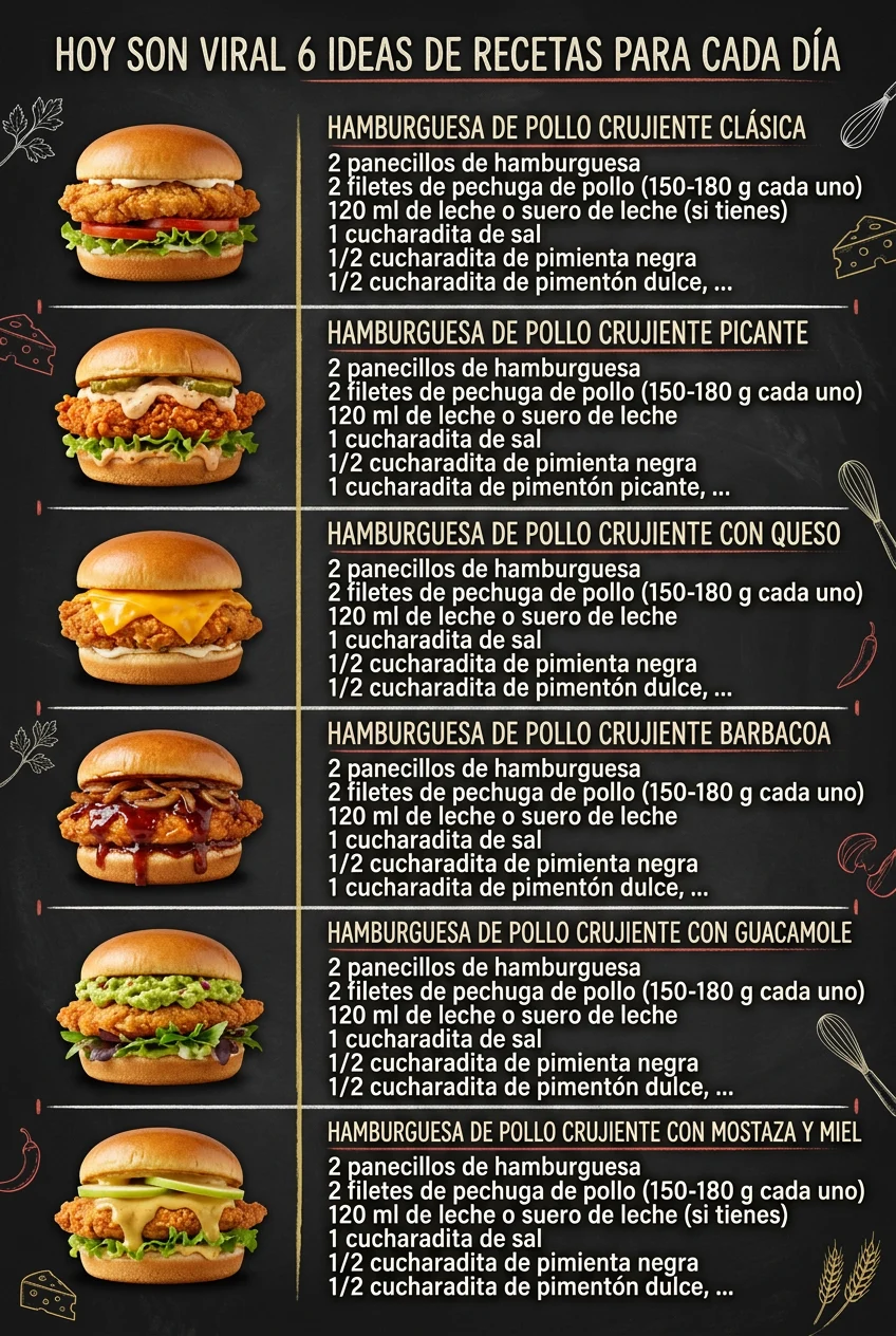 Hoy son viral 6 Ideas de Recetas para cada dia