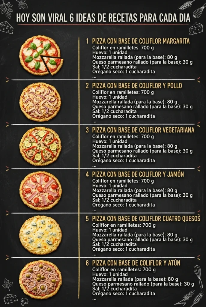 Hoy son viral 6 Ideas de Recetas para cada dia