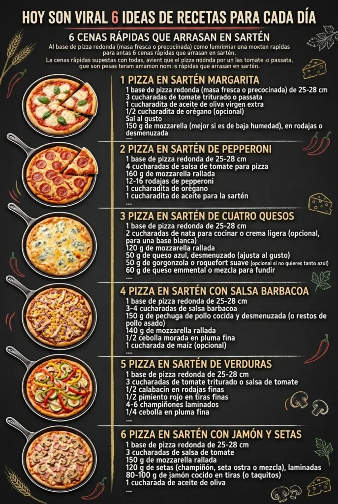Hoy son viral 6 Ideas de Recetas para cada dia