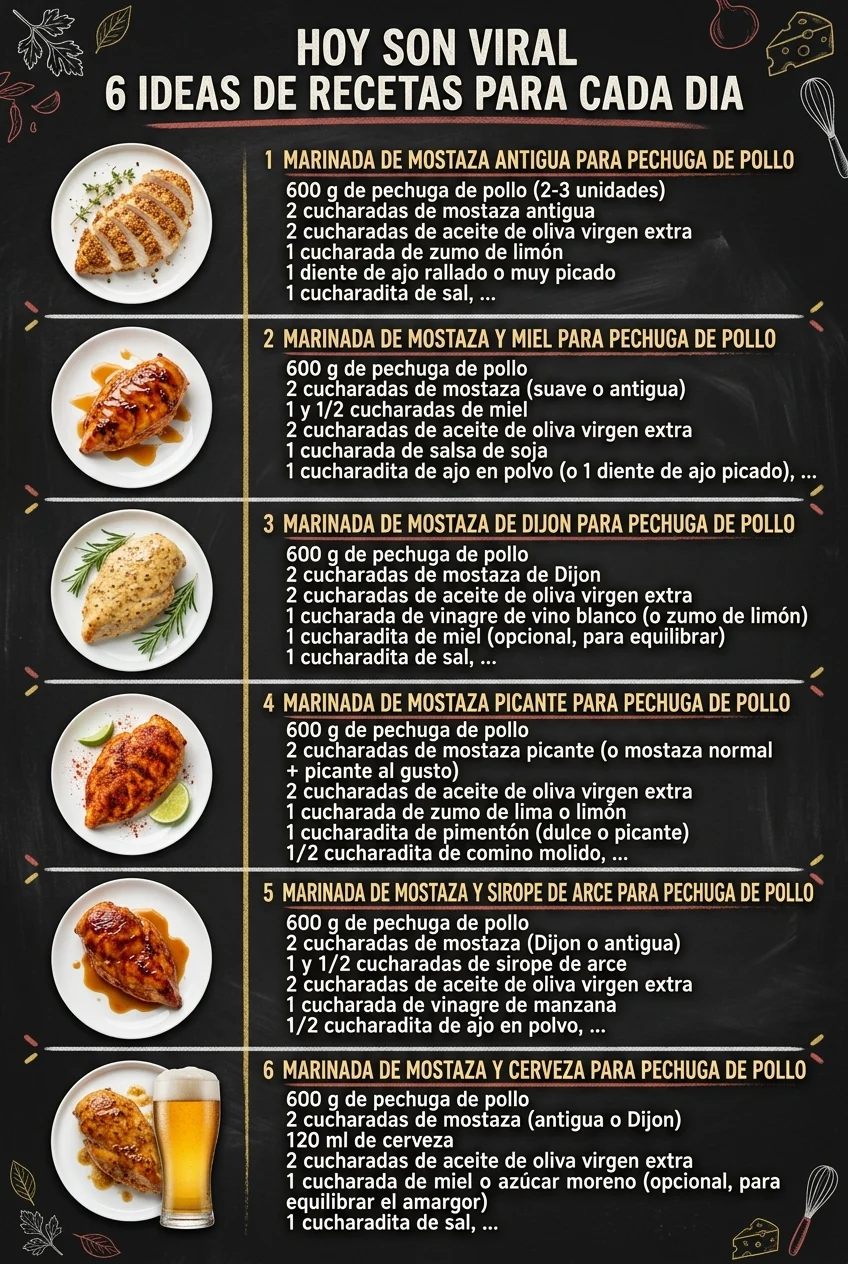 Hoy son viral 6 Ideas de Recetas para cada dia