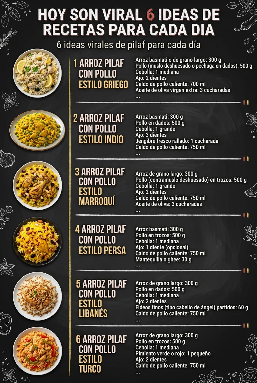 Hoy son viral 6 Ideas de Recetas para cada dia