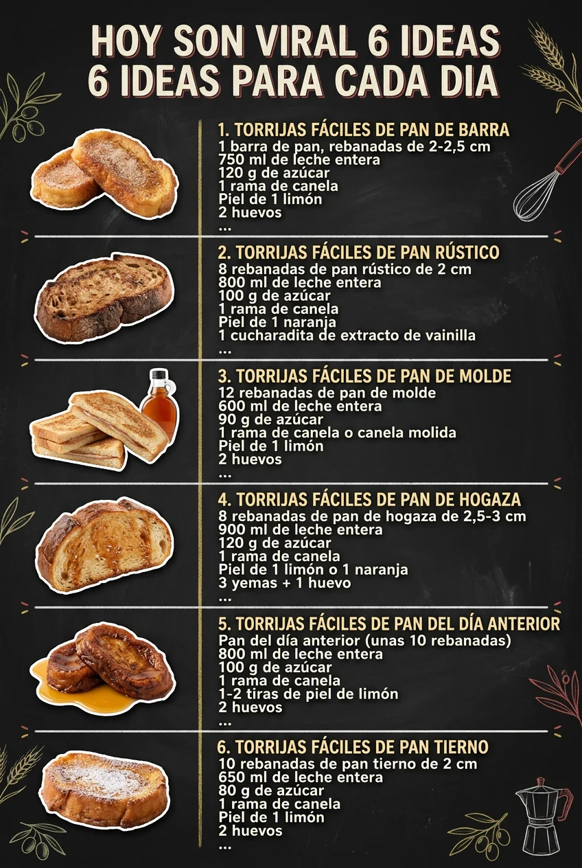 Hoy son viral 6 Ideas de Recetas para cada dia