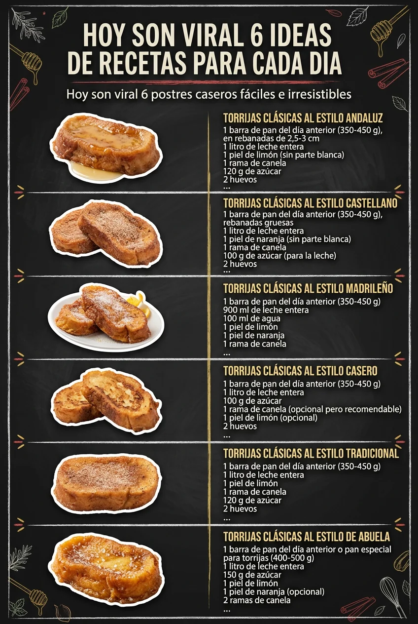 Hoy son viral 6 Ideas de Recetas para cada dia