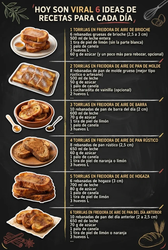 Hoy son viral 6 Ideas de Recetas para cada dia