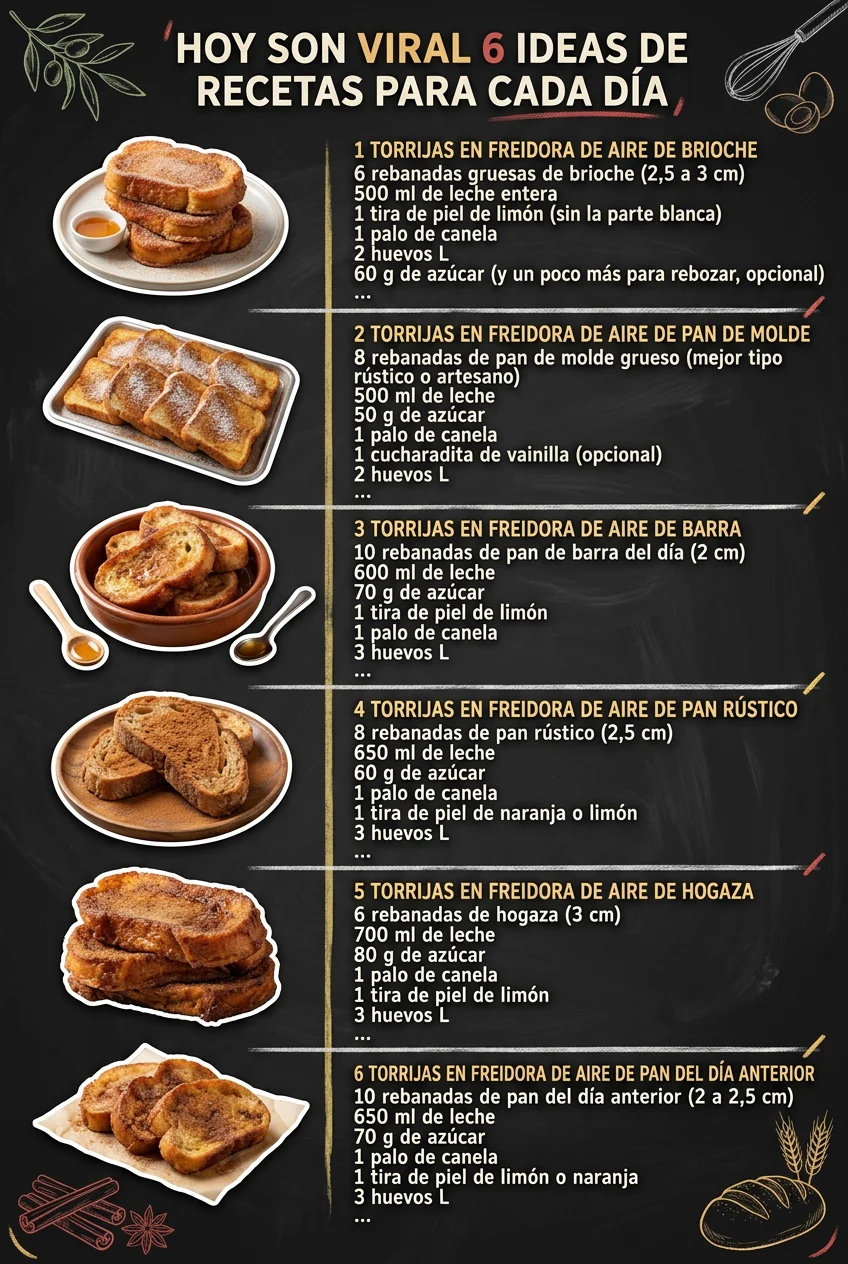 Hoy son viral 6 Ideas de Recetas para cada dia