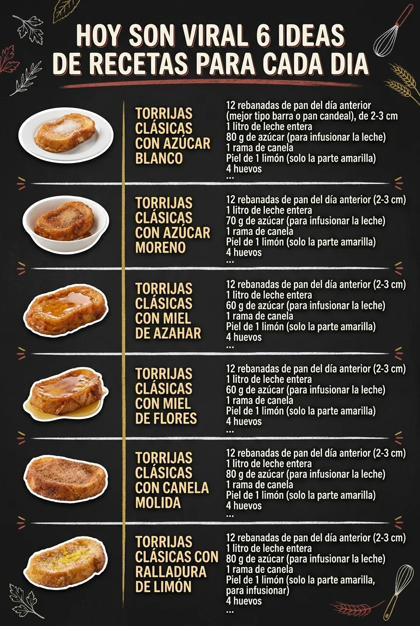 Hoy son viral 6 Ideas de Recetas para cada dia