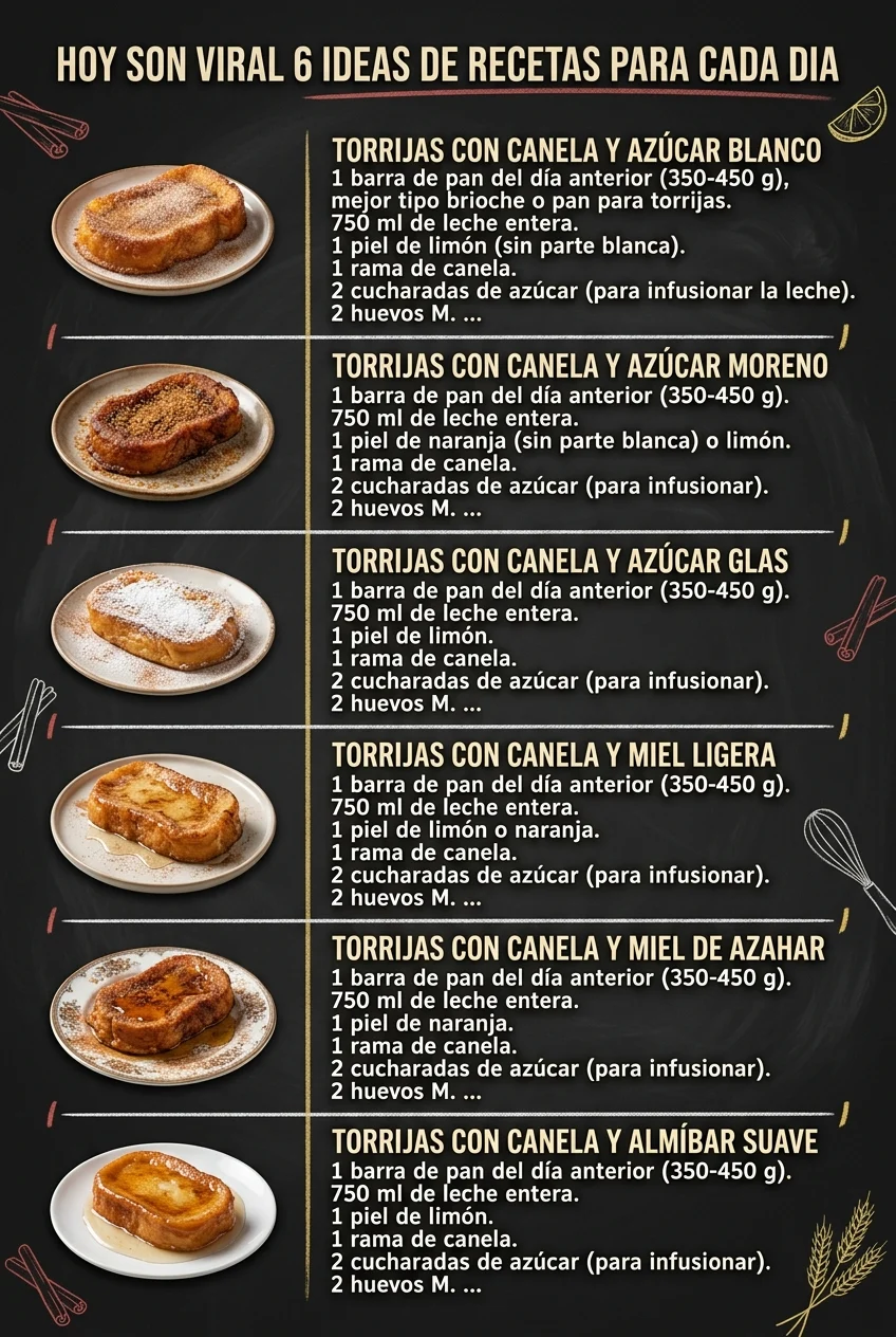 Hoy son viral 6 Ideas de Recetas para cada dia