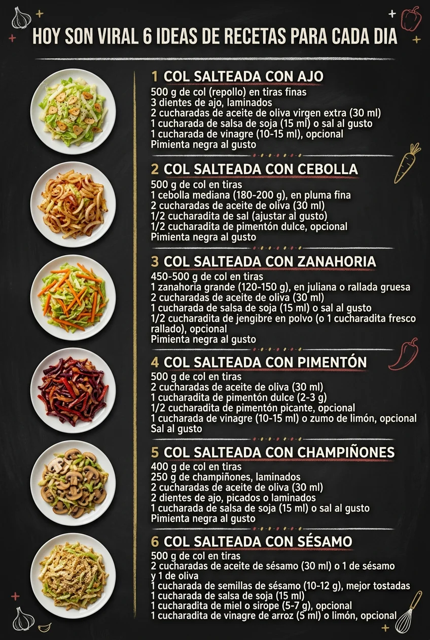 Hoy son viral 6 Ideas de Recetas para cada dia