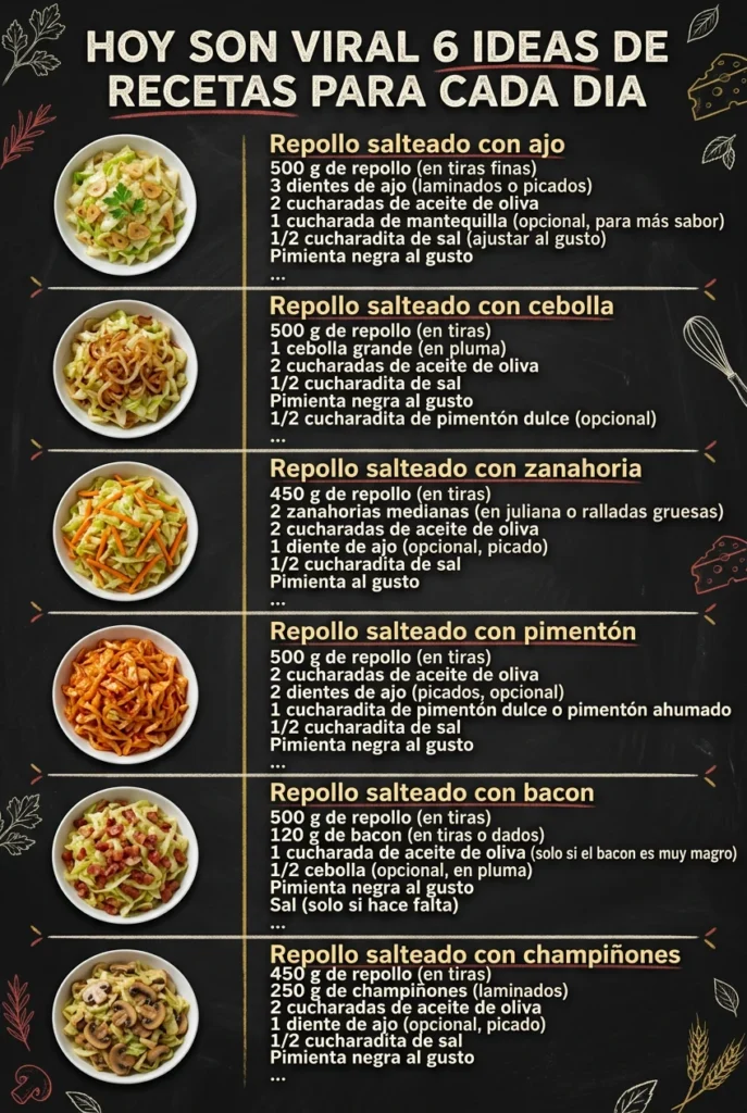 Hoy son viral 6 Ideas de Recetas para cada dia