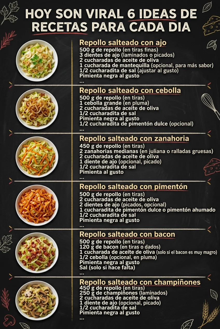 Hoy son viral 6 Ideas de Recetas para cada dia