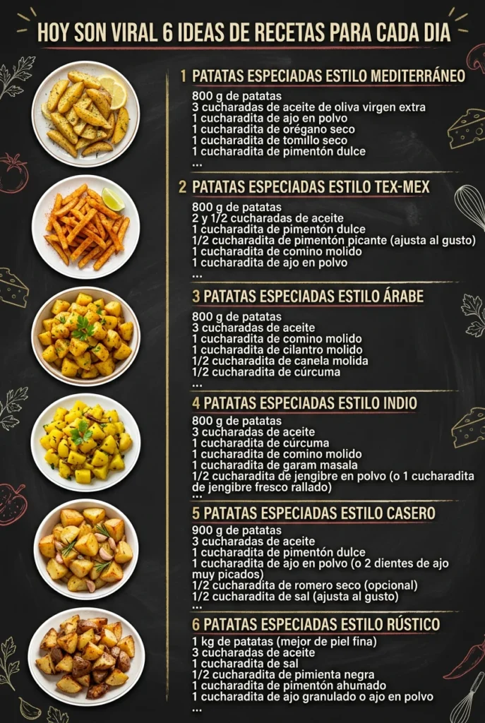 Hoy son viral 6 Ideas de Recetas para cada dia
