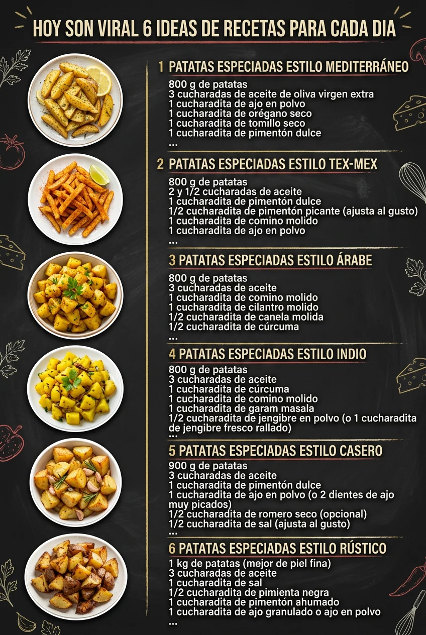 Hoy son viral 6 Ideas de Recetas para cada dia