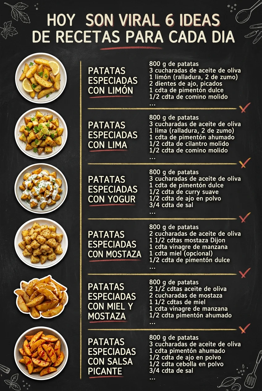 Hoy son viral 6 Ideas de Recetas para cada dia