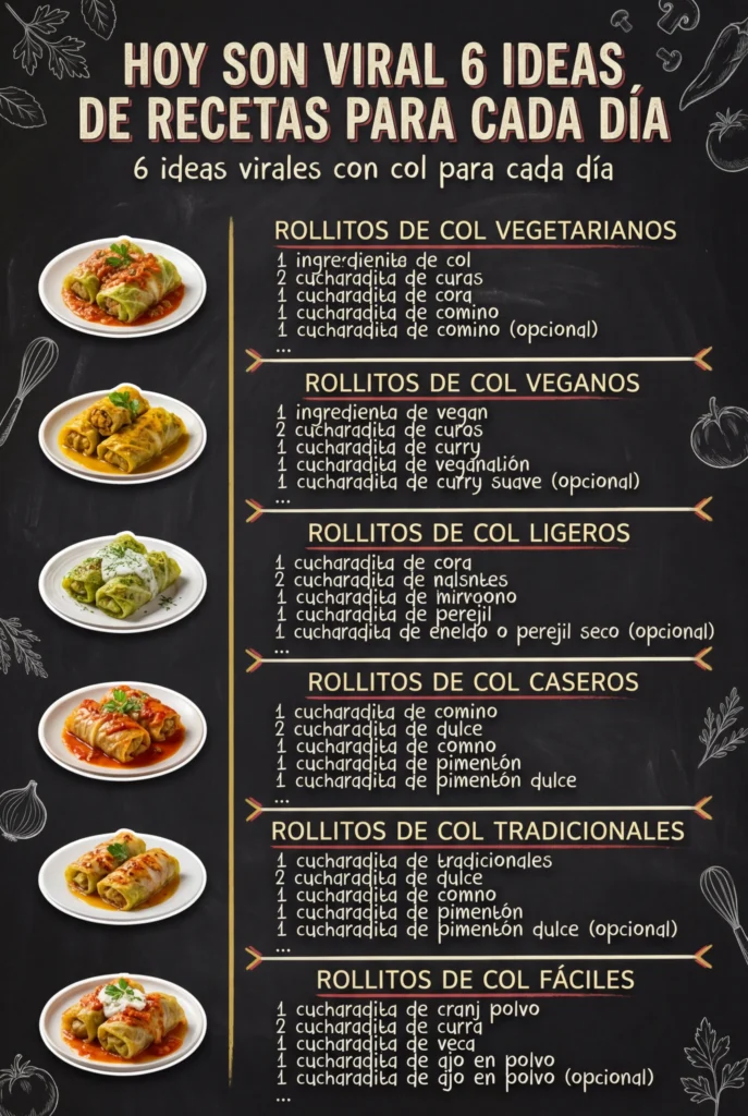 Hoy son viral 6 Ideas de Recetas para cada dia