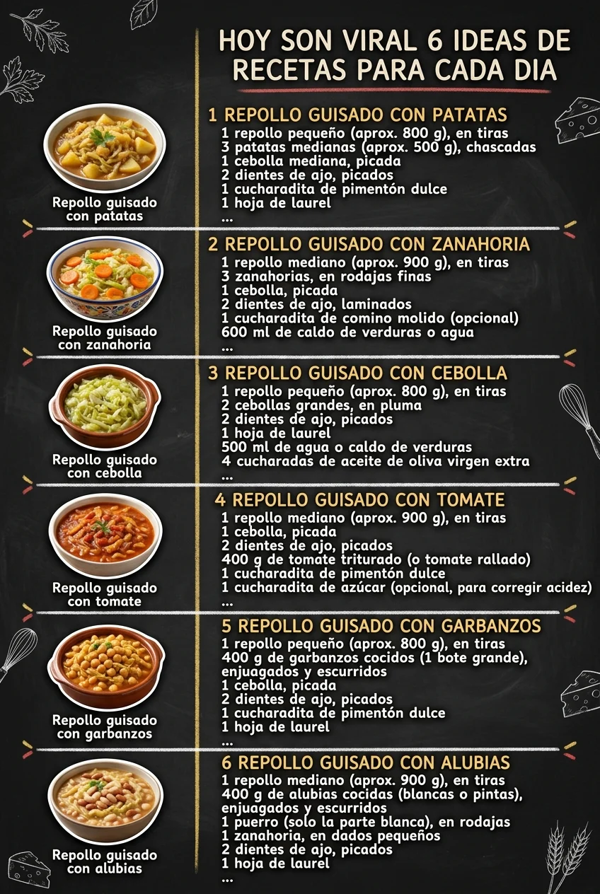 Hoy son viral 6 Ideas de Recetas para cada dia