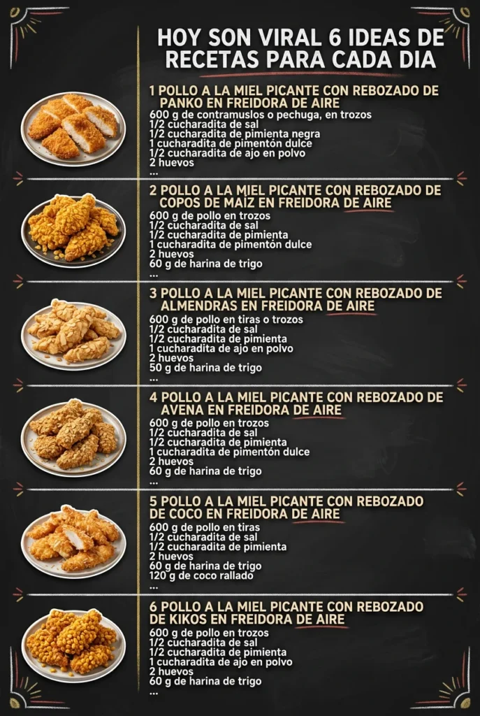 Hoy son viral 6 Ideas de Recetas para cada dia