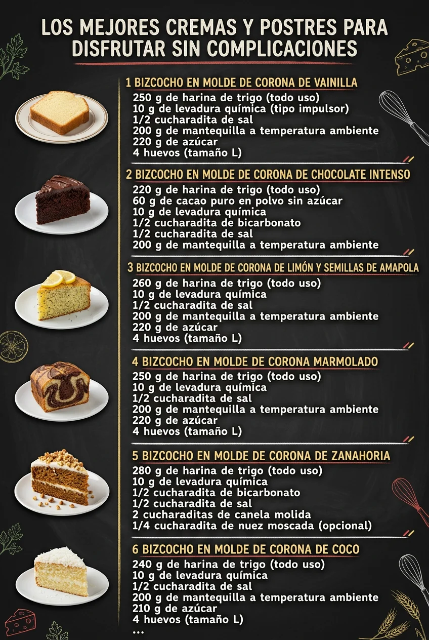 Los mejores Cremas y Postres para disfrutar sin complicaciones