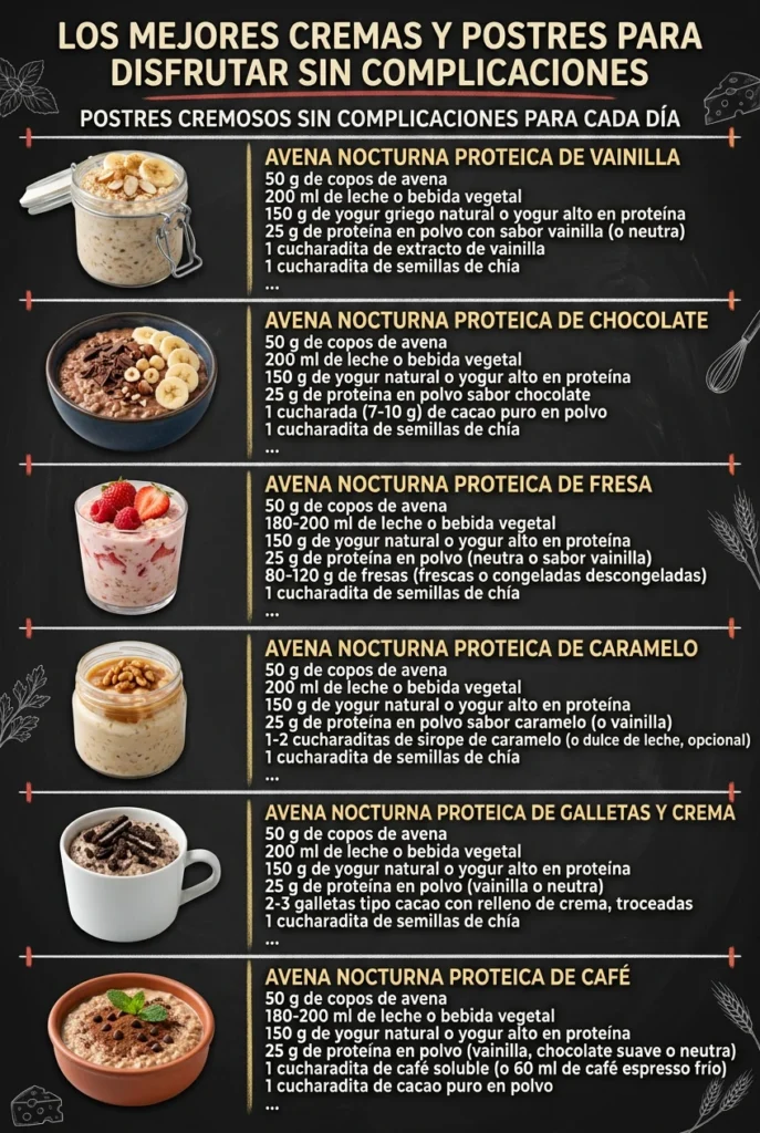 Los mejores Cremas y Postres para disfrutar sin complicaciones