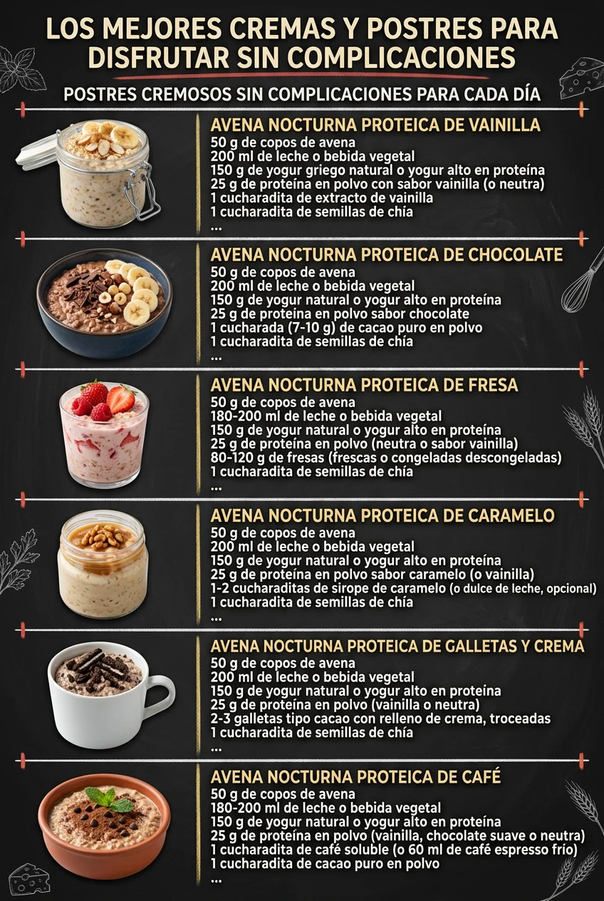 Los mejores Cremas y Postres para disfrutar sin complicaciones