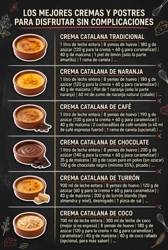 Los mejores Cremas y Postres para disfrutar sin complicaciones