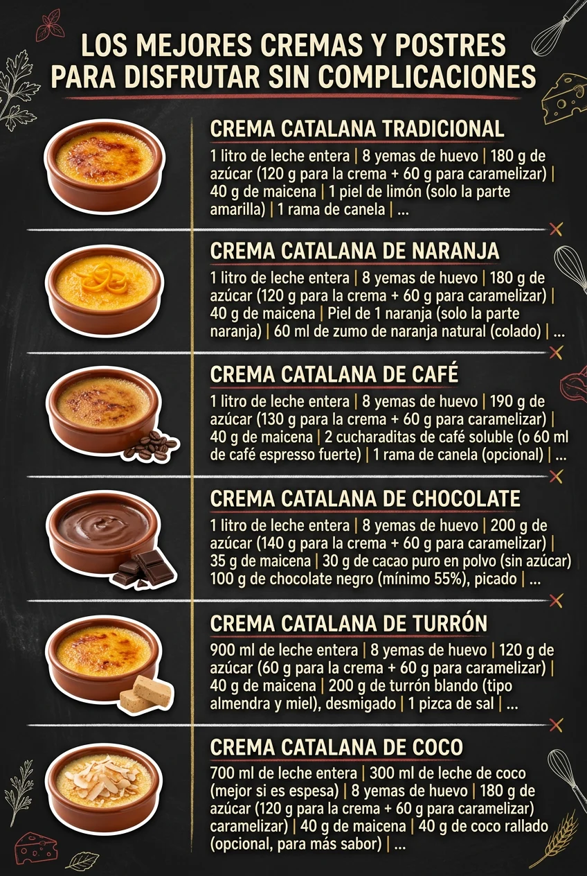 Los mejores Cremas y Postres para disfrutar sin complicaciones
