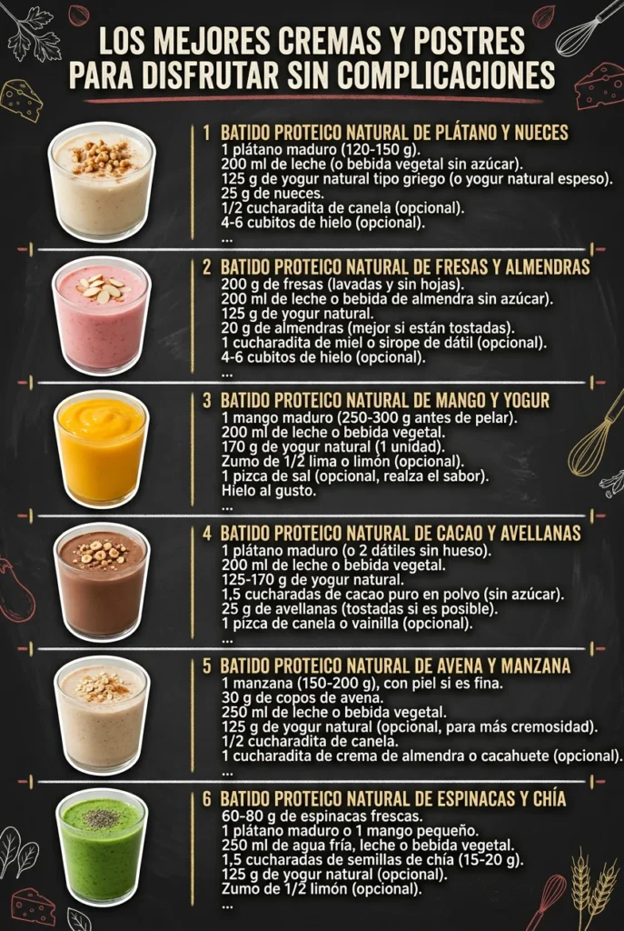 Los mejores Cremas y Postres para disfrutar sin complicaciones
