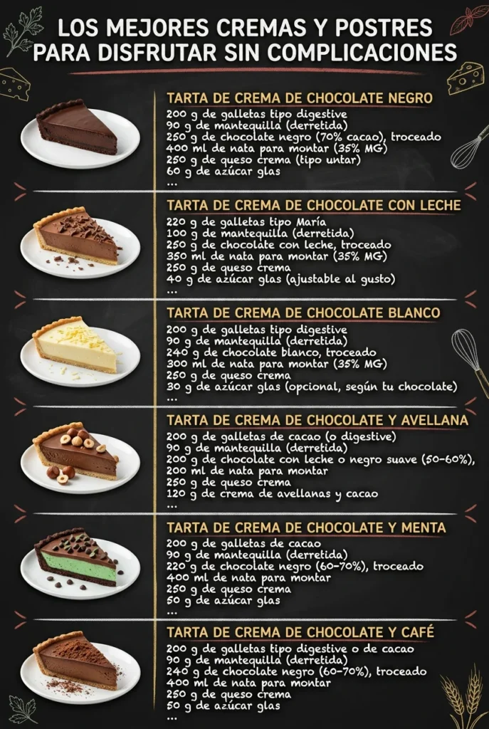 Los mejores Cremas y Postres para disfrutar sin complicaciones