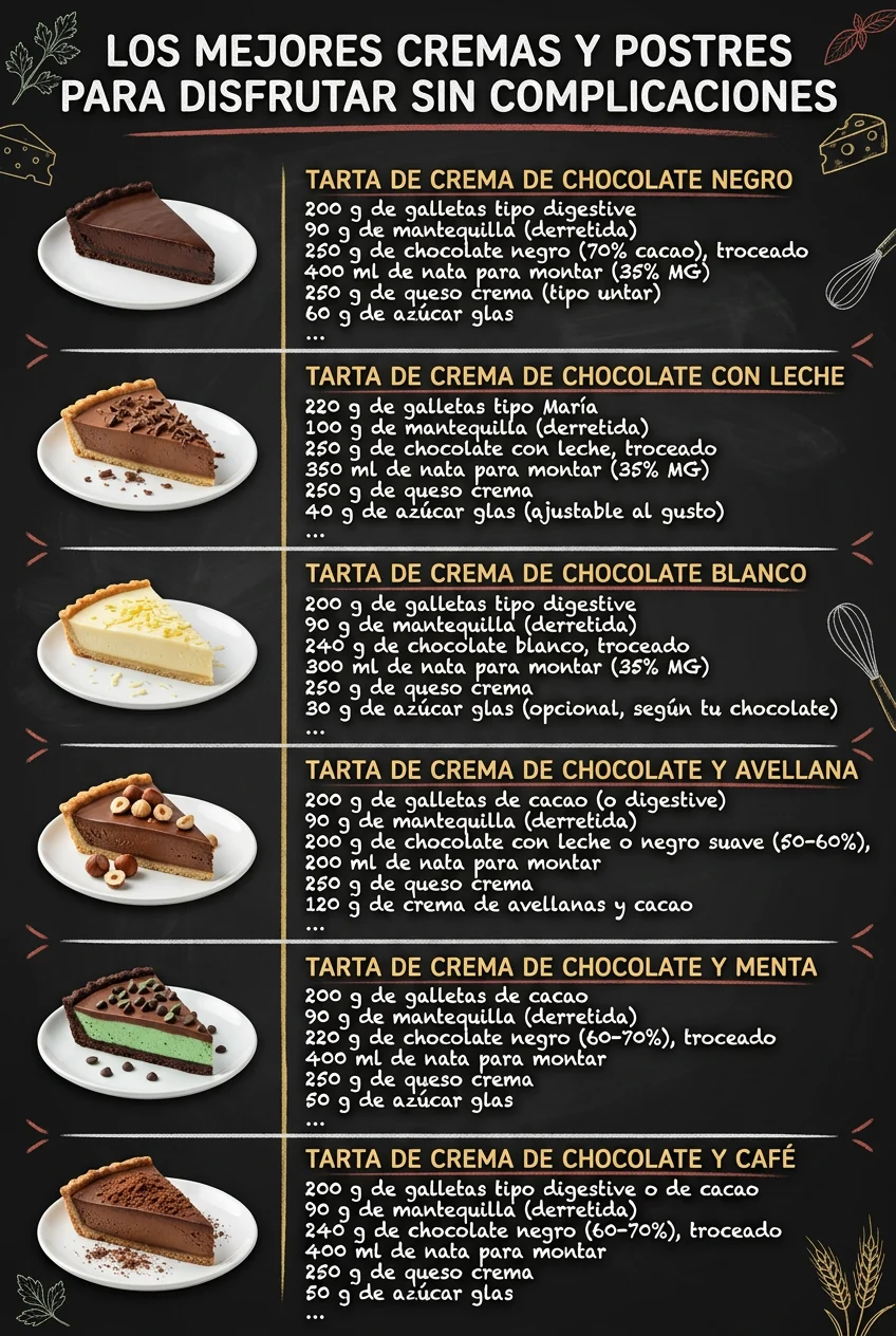 Los mejores Cremas y Postres para disfrutar sin complicaciones