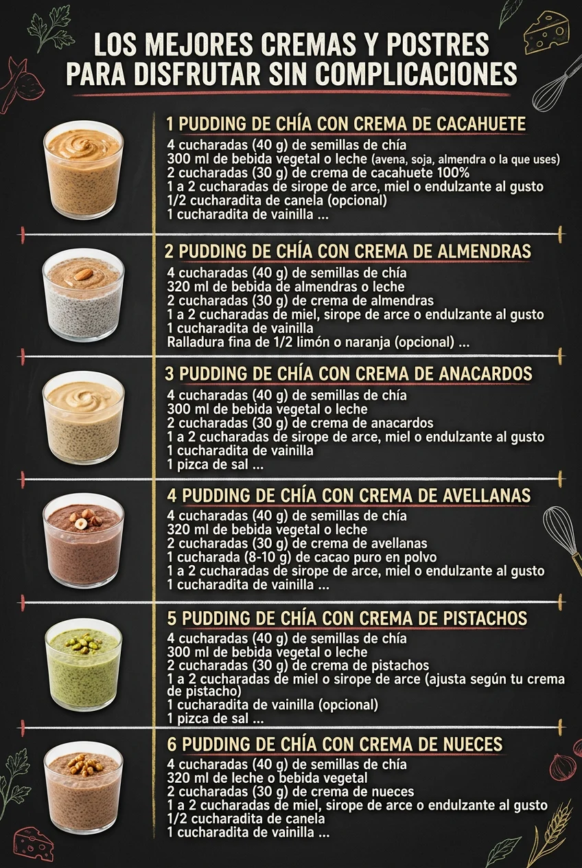 Los mejores Cremas y Postres para disfrutar sin complicaciones