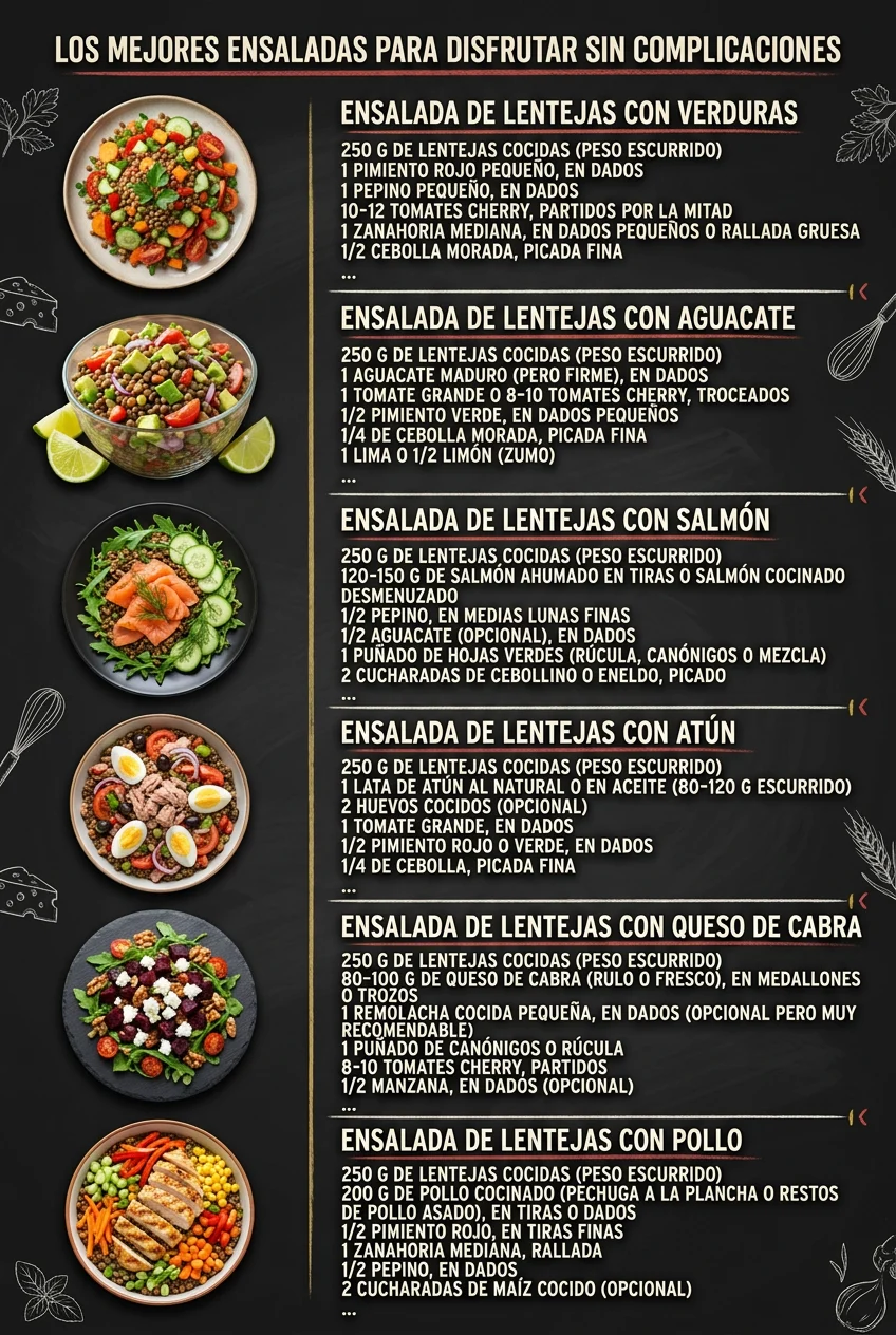 Los mejores Ensaladas para disfrutar sin complicaciones
