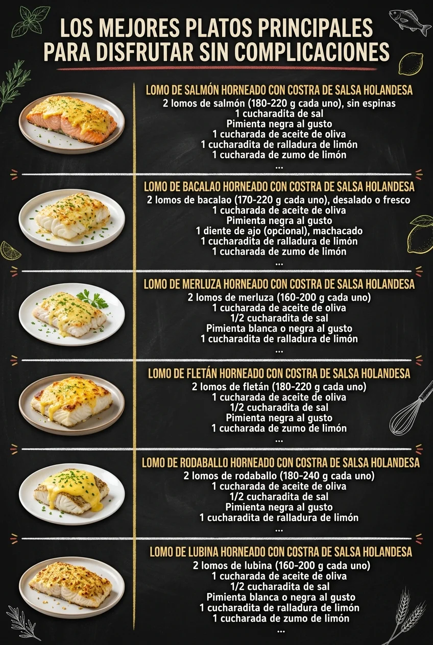 Los mejores Platos Principales para disfrutar sin complicaciones