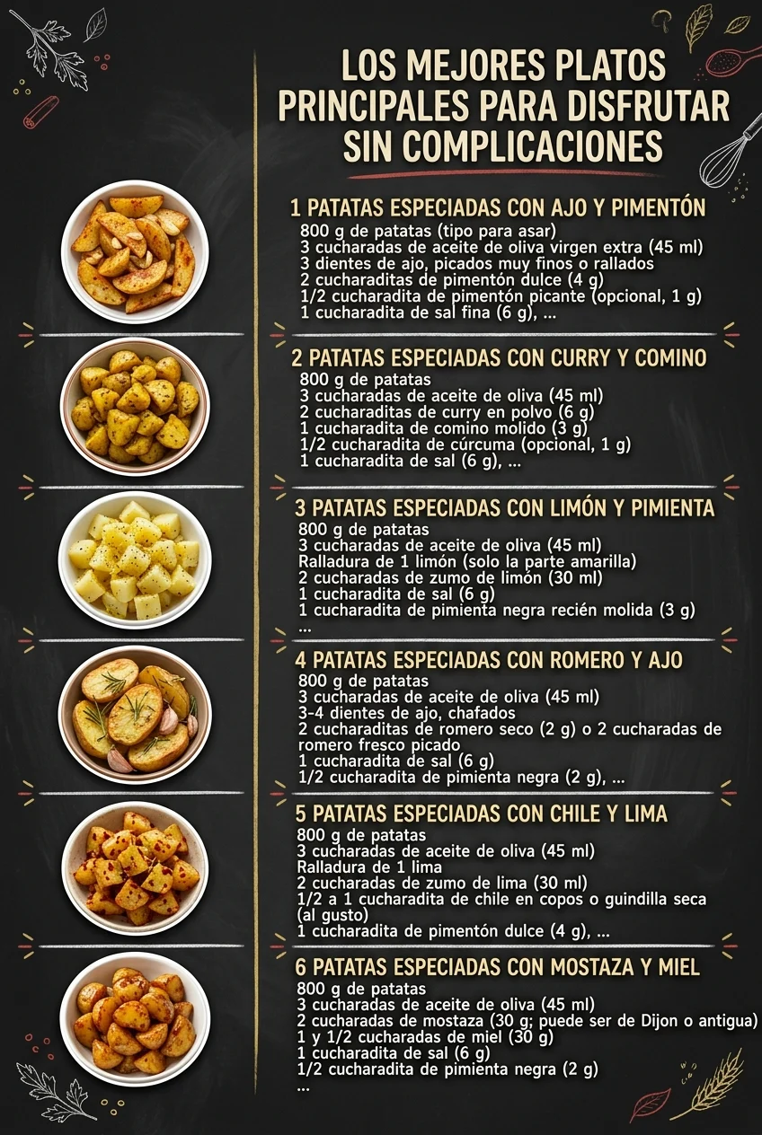 Los mejores Platos Principales para disfrutar sin complicaciones