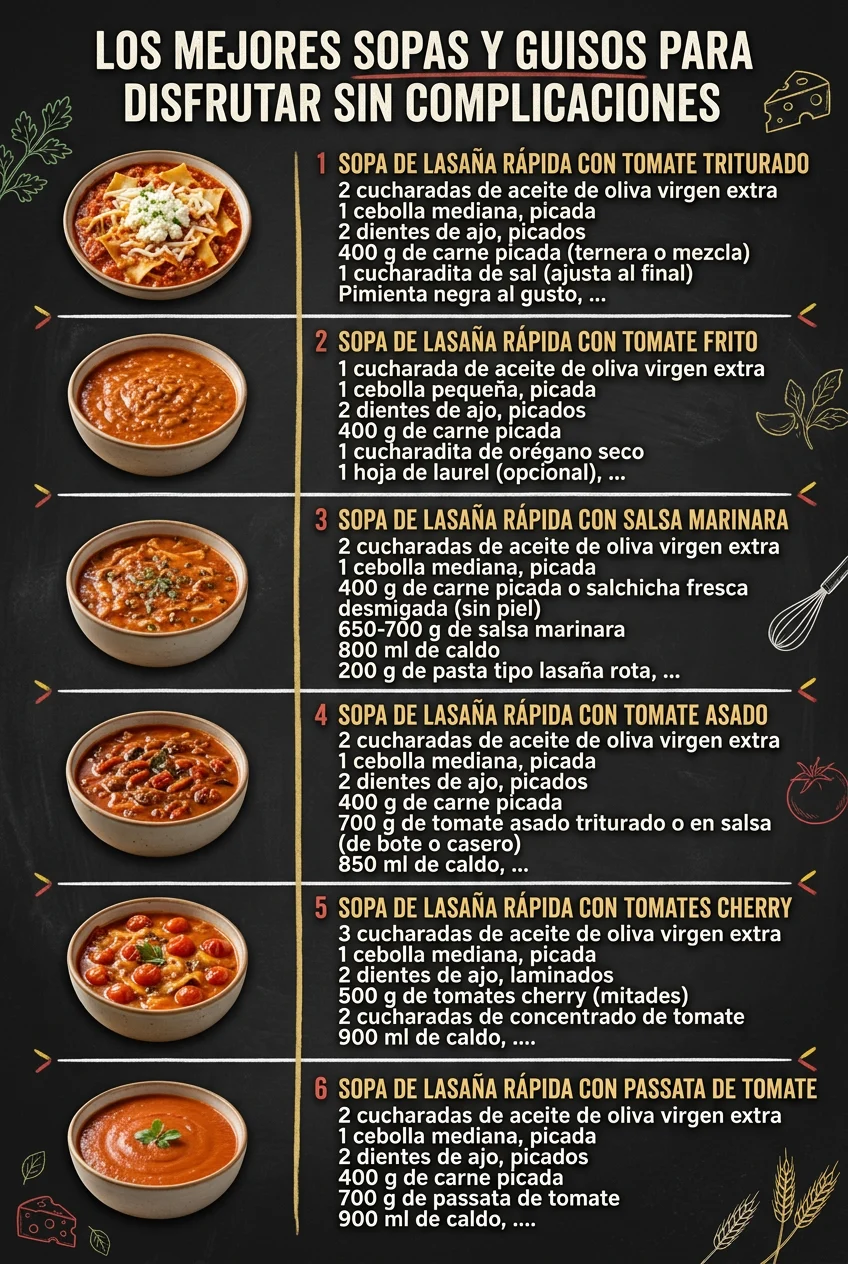 Los mejores Sopas y Guisos para disfrutar sin complicaciones