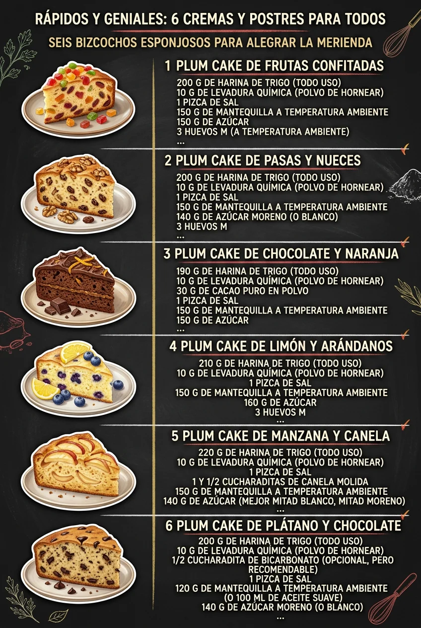 Rapidos y geniales 6 Cremas y Postres para todos