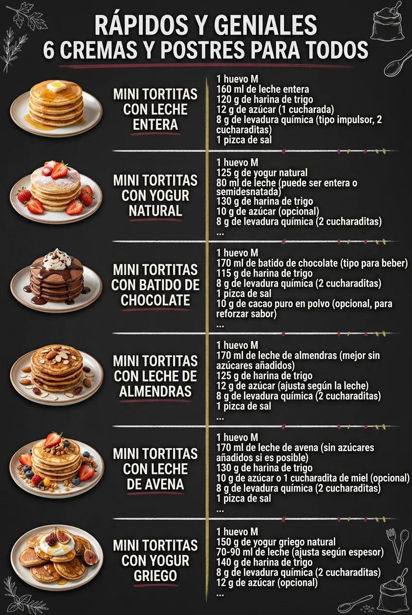 Rapidos y geniales 6 Cremas y Postres para todos