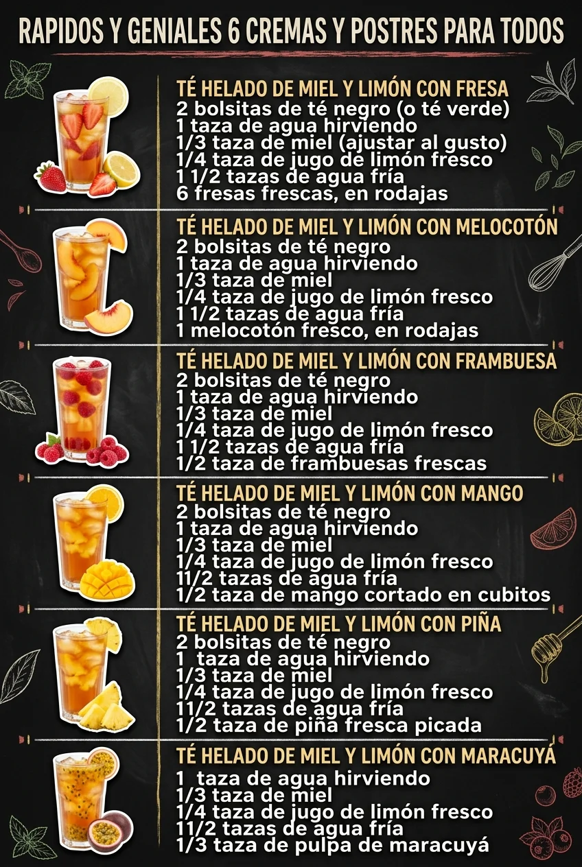 Rapidos y geniales 6 Cremas y Postres para todos