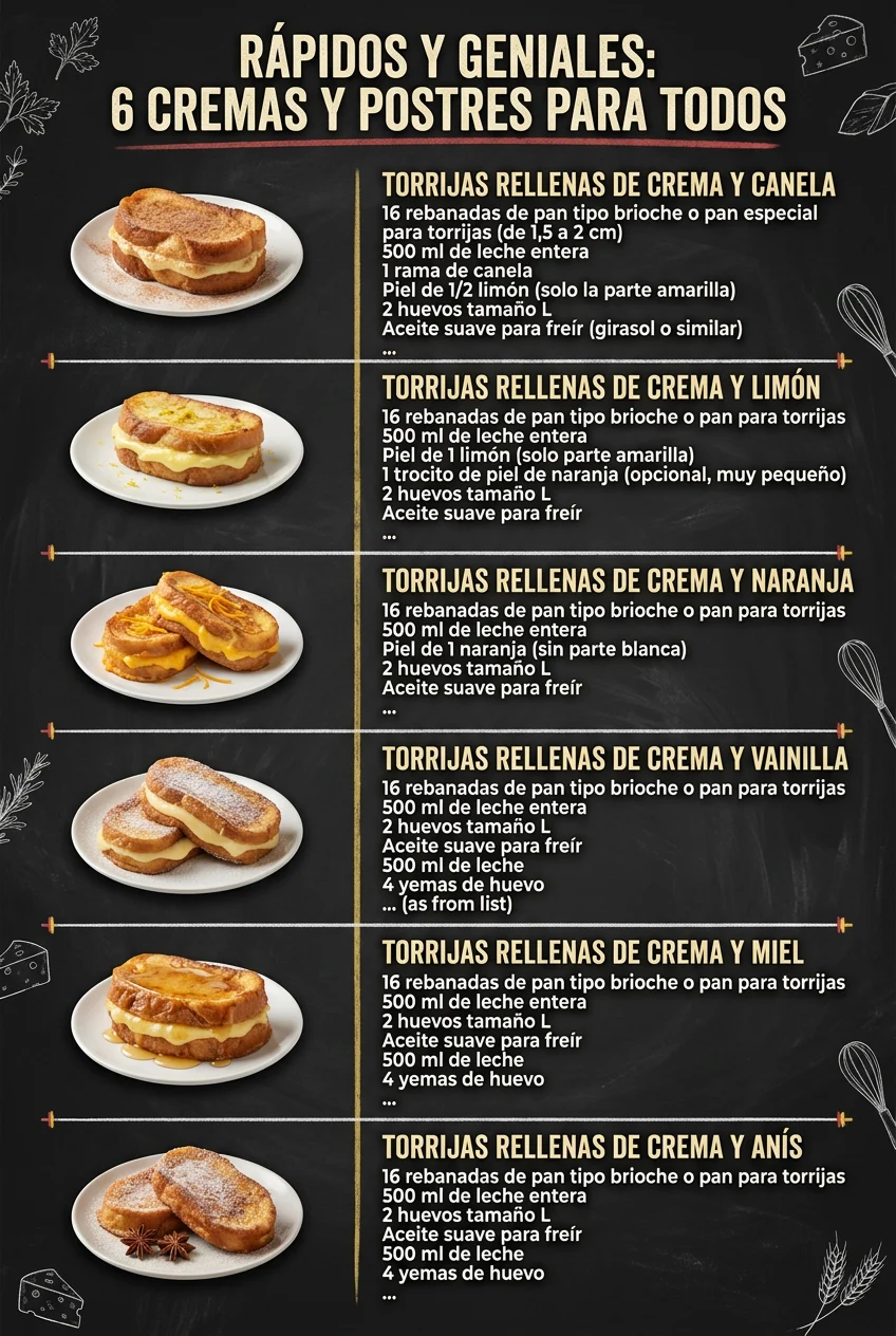 Rapidos y geniales 6 Cremas y Postres para todos