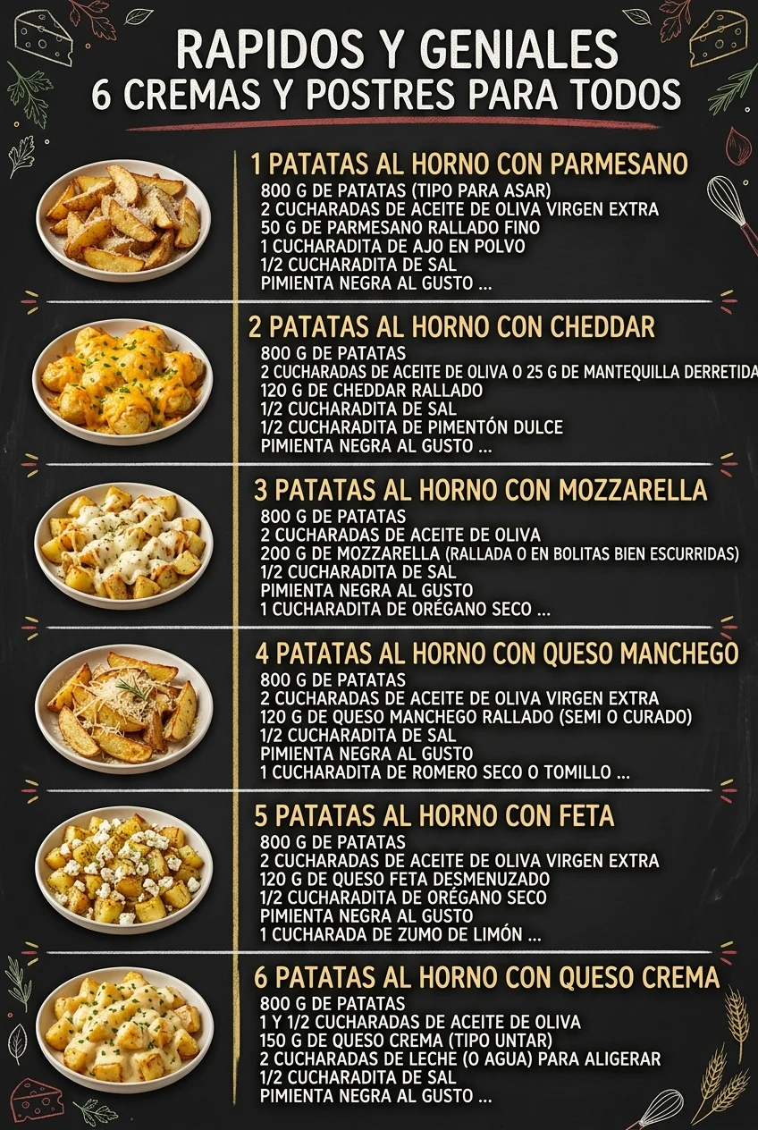 Rapidos y geniales 6 Cremas y Postres para todos