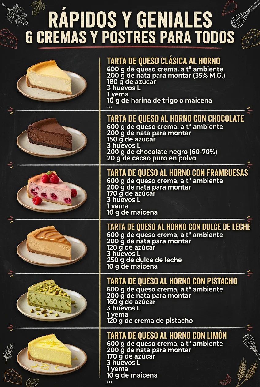 Rapidos y geniales 6 Cremas y Postres para todos
