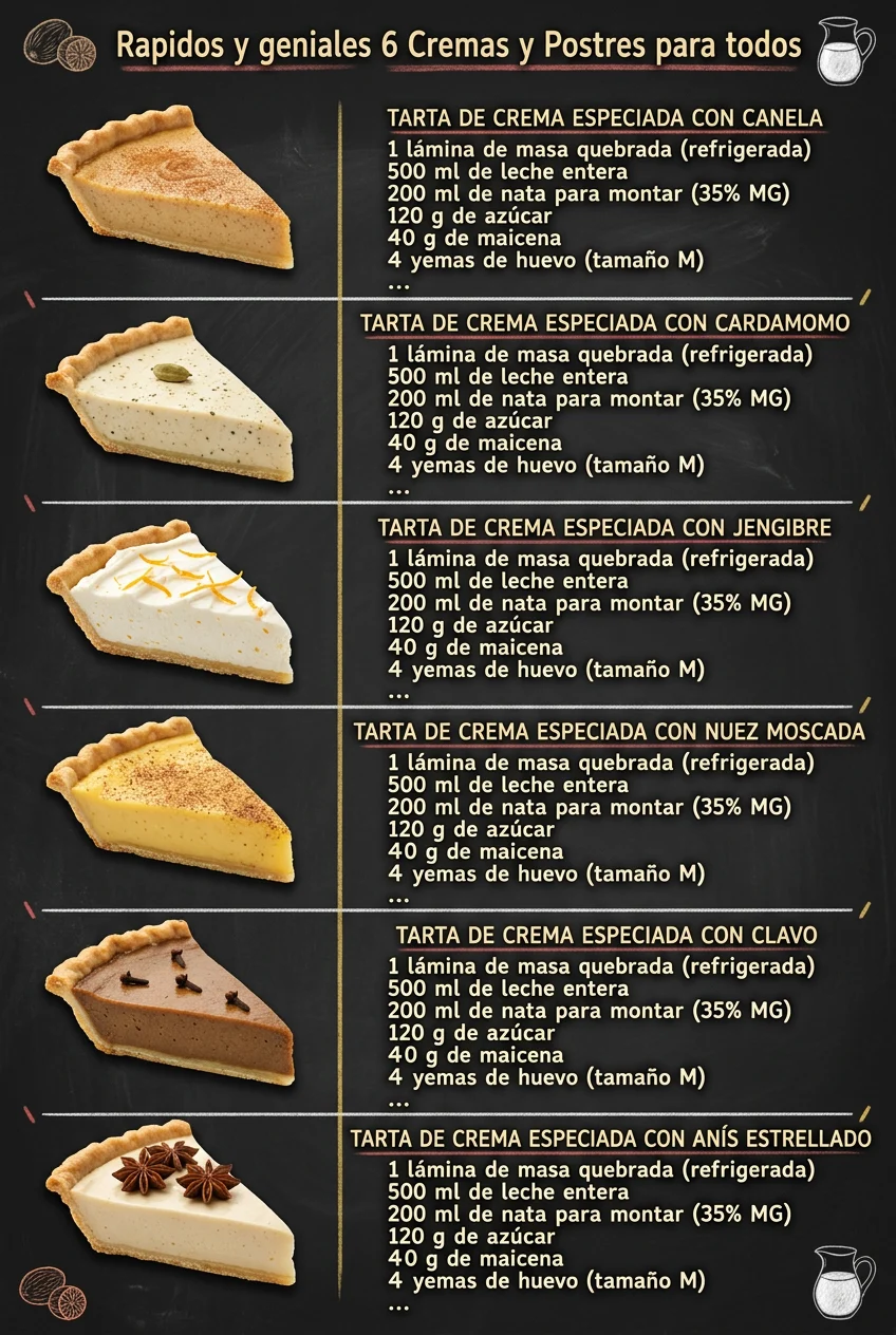Rapidos y geniales 6 Cremas y Postres para todos