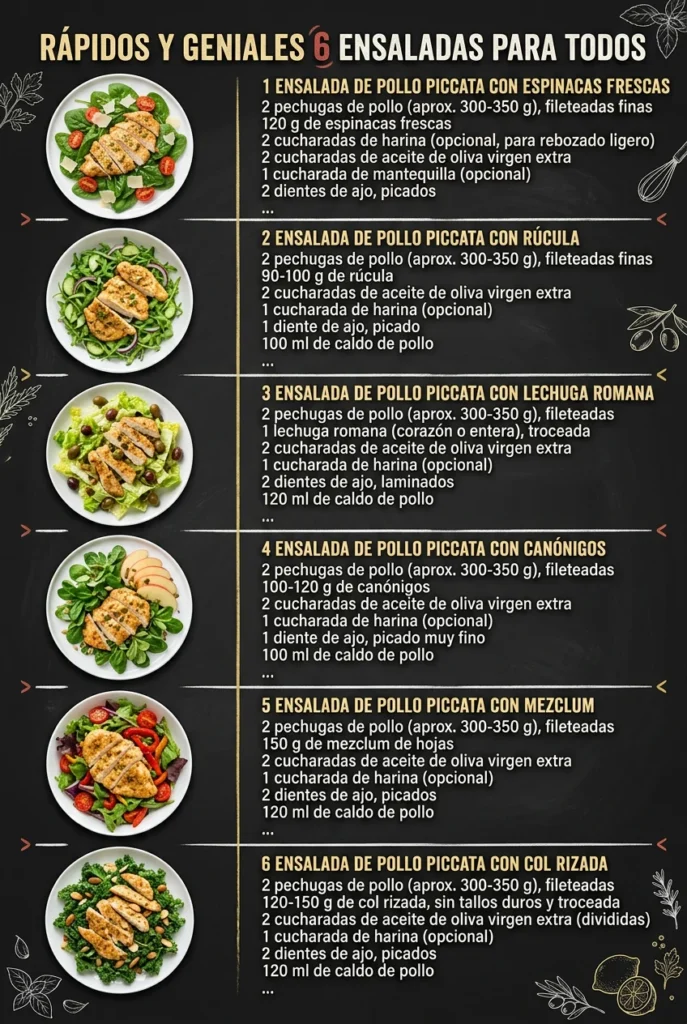 Rapidos y geniales 6 Ensaladas para todos