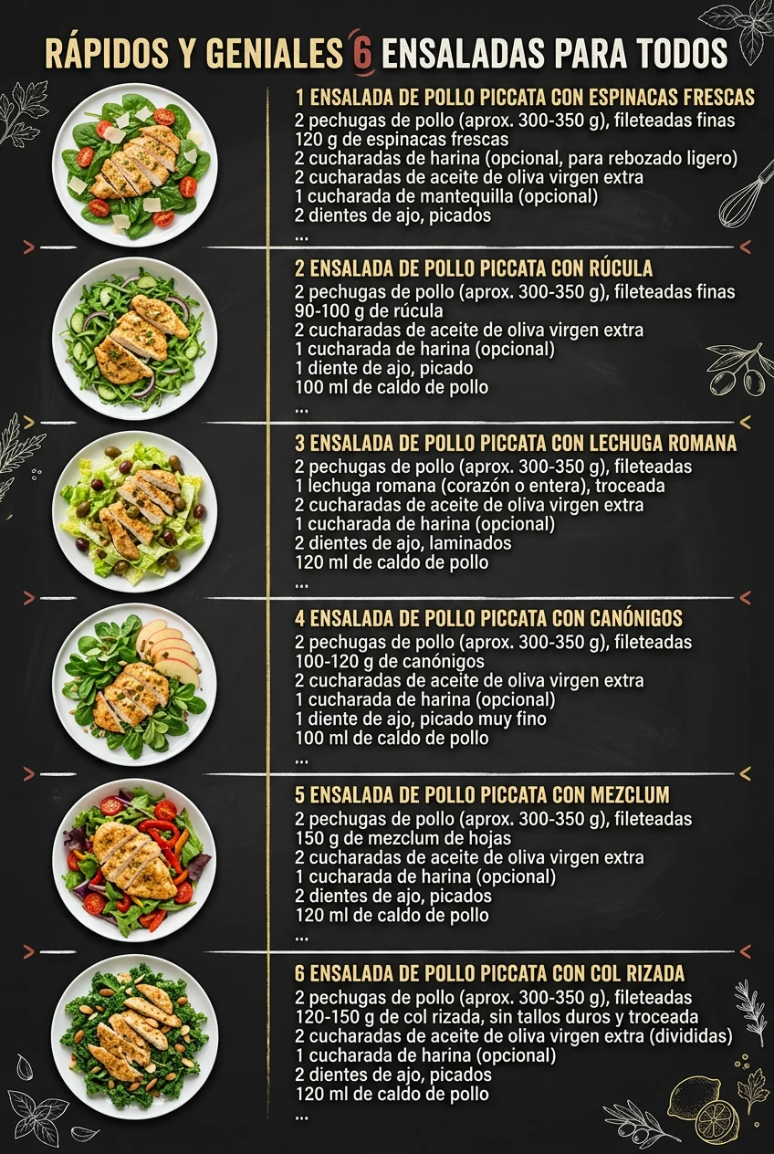 Rapidos y geniales 6 Ensaladas para todos