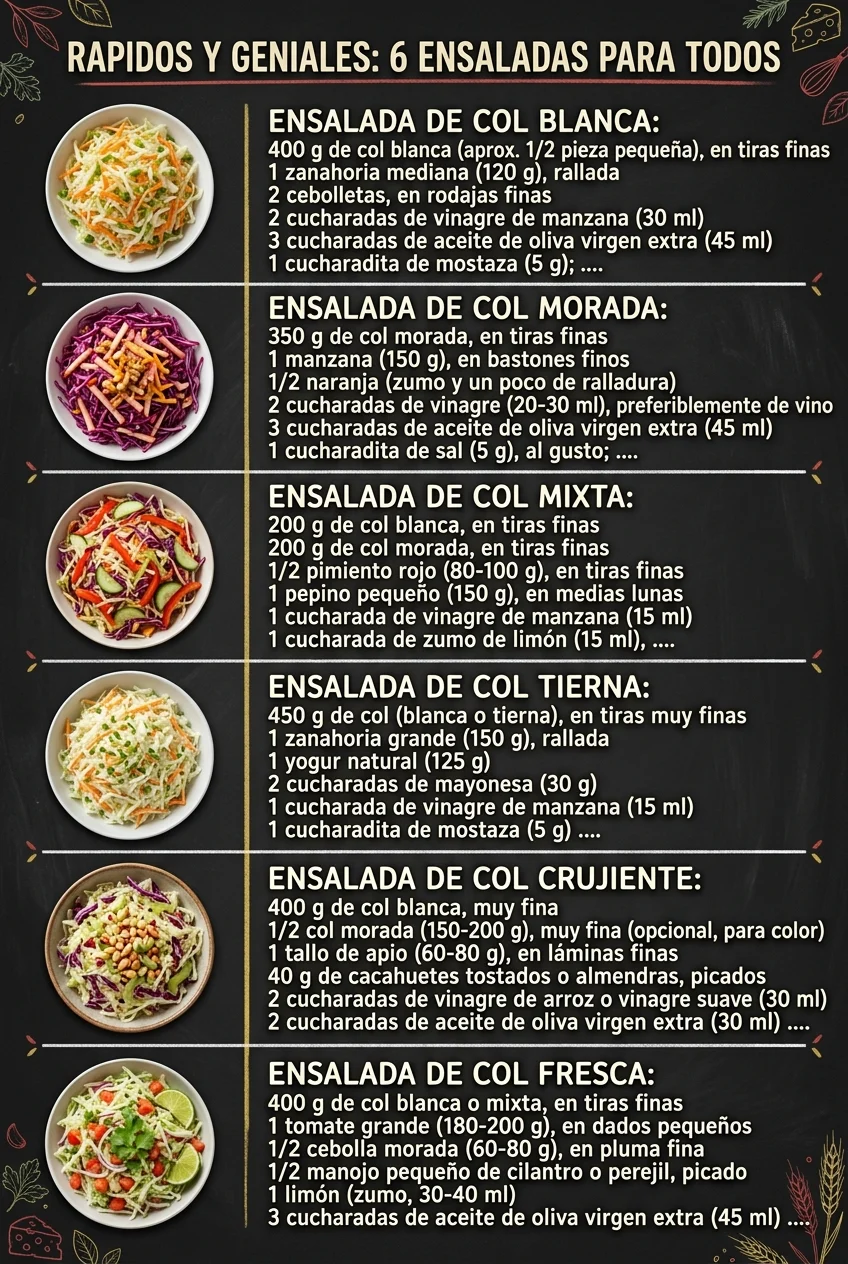 Rapidos y geniales 6 Ensaladas para todos