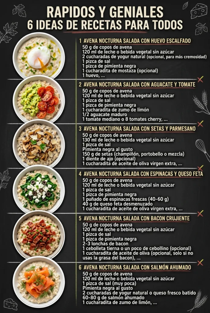Rapidos y geniales 6 Ideas de Recetas para todos