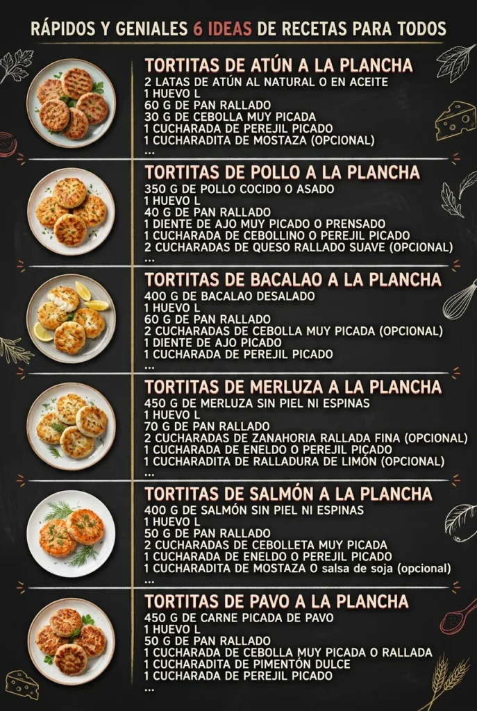 Rapidos y geniales 6 Ideas de Recetas para todos
