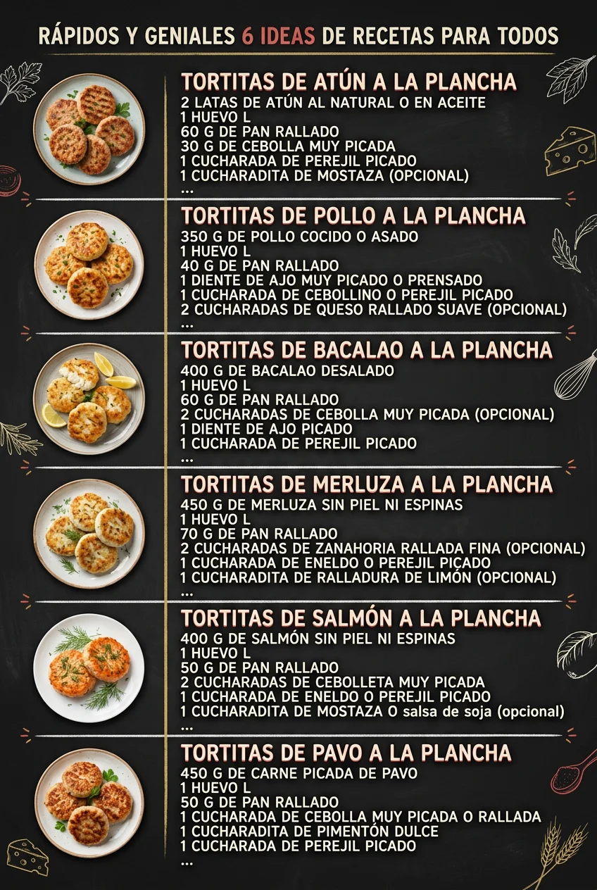 Rapidos y geniales 6 Ideas de Recetas para todos